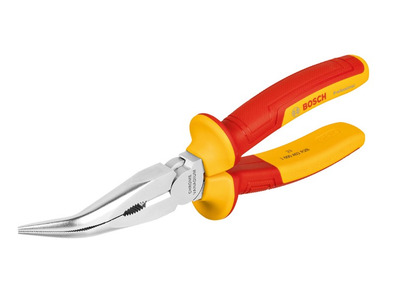 Ravne špičaste klešče Bosch VDE, 200mm, 1600A02NE3